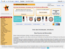 Tablet Screenshot of forum-bricoleurs.com